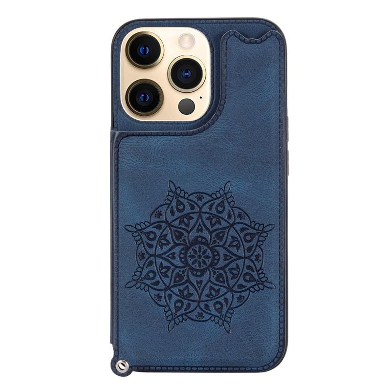 Ốp điện thoại TPU dẻo mặt lưng da có ngăn đựng thẻ cho iPhone 13 Mini 13 Pro Max