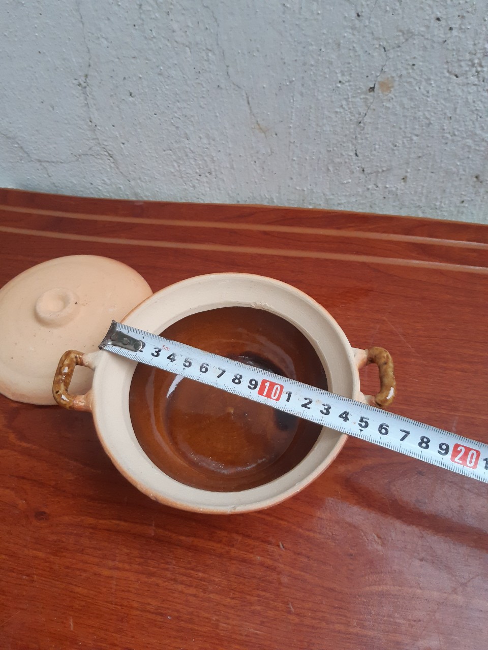 Combo 2 Nồi đất trán men nhí C6R15 cm