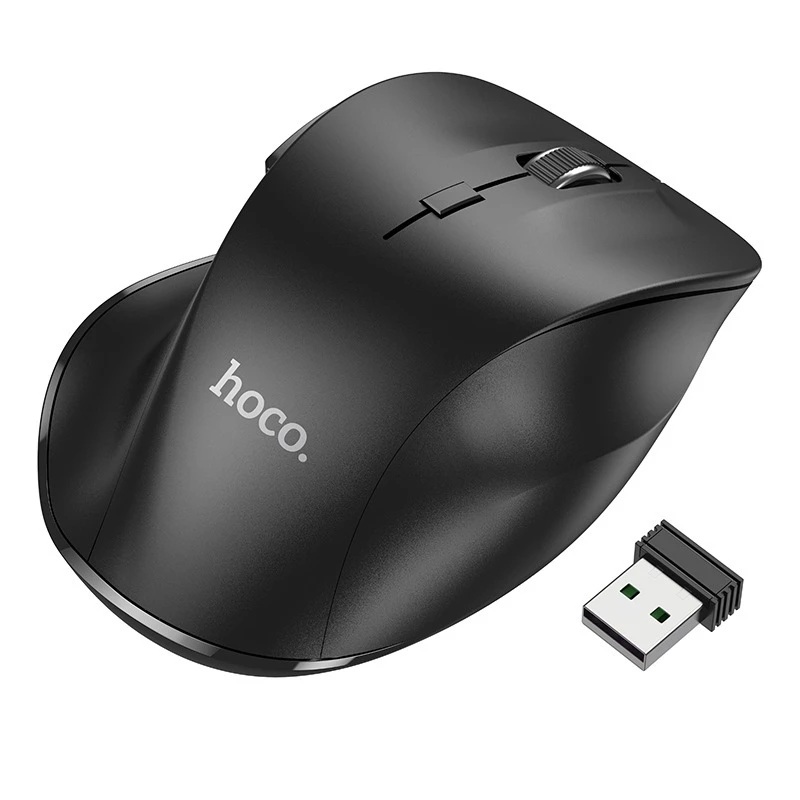 Chuột không dây bluetooth Hoco GM24 chuột máy tính kết nối tùy chọn Bluetooth v5.2 hoặc USB 2.4G - Hàng chính hãng