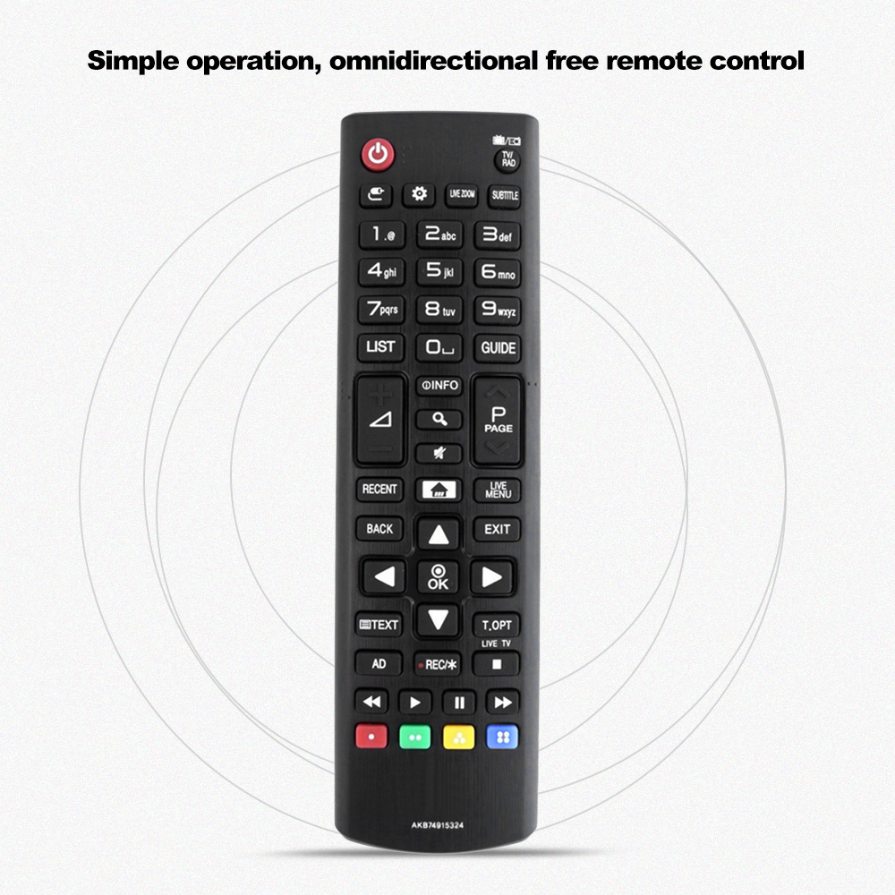 Điều Khiển Thông Minh Không Dây Từ Xa Universal TV Thay Thế Cho LG HDTV LED Smart Digital TV, Màu Đen