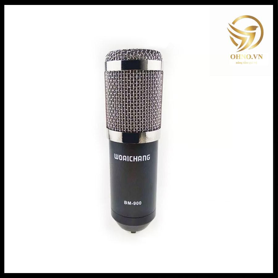 Mic Thu Âm Cao Cấp BM 900 Chuyên Dùng Phòng Thu Bộ Micro Hát Có Dây Karaoke Cho Máy Tính -