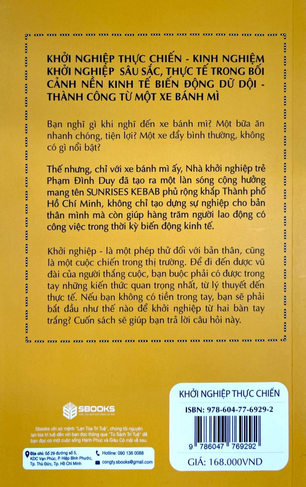 Khởi Nghiệp Thực Chiến - Bí Quyết Khởi Nghiệp Kinh Doanh Với Số Vốn Nhỏ