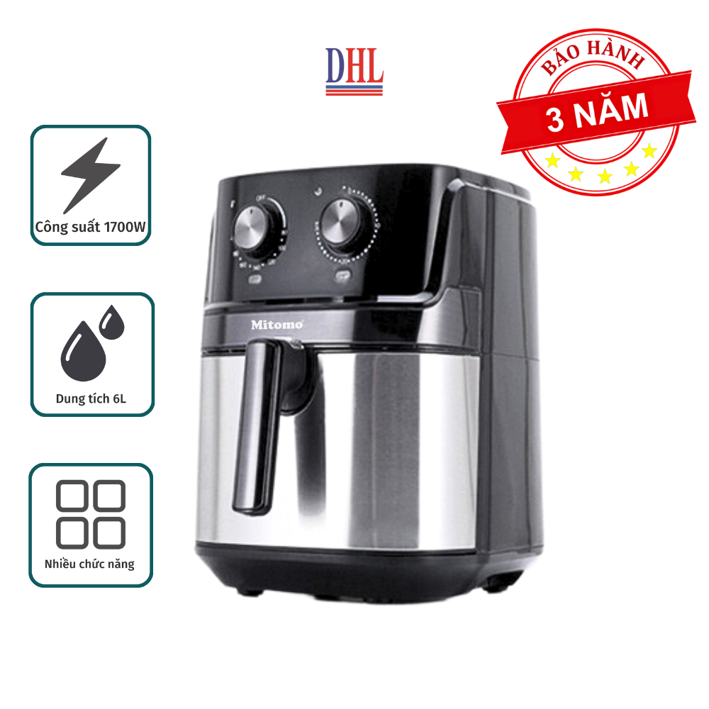 Nồi chiên không dầu Mitomo MTC-500KD Cao cấp, siêu bền hàng chính hãng- Bảo hành 3 năm Toàn Quốc