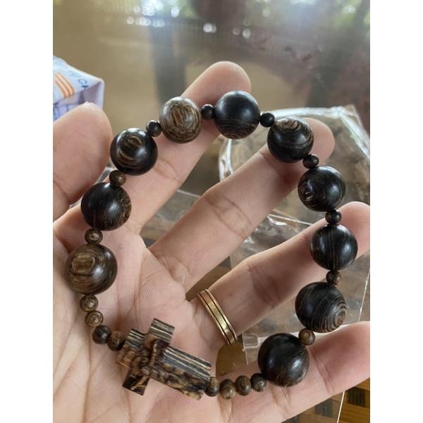 Charm thánh giá trầm tốc mix vòng
