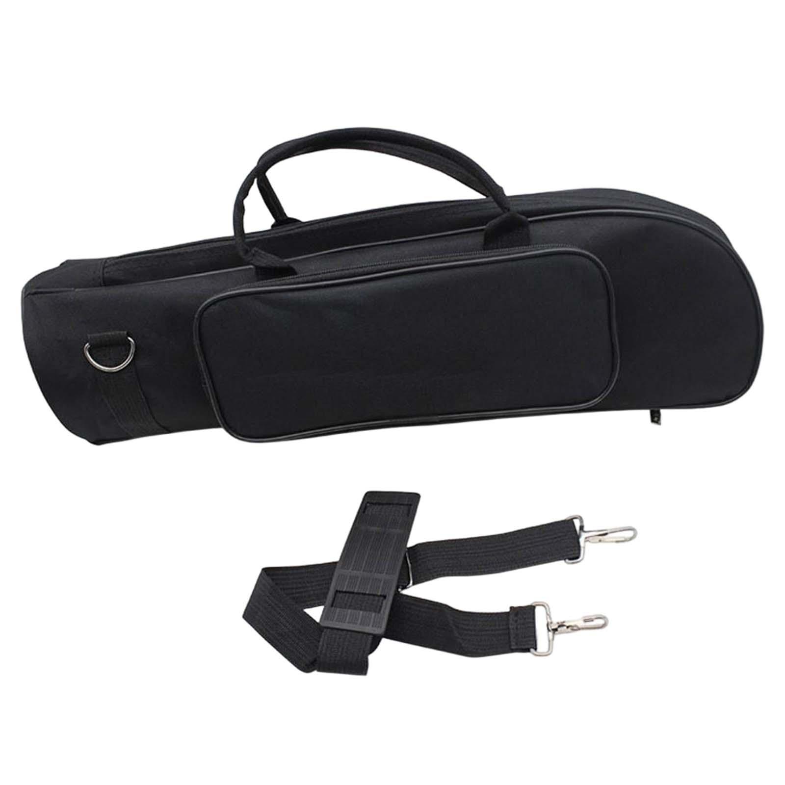 Travel Trumpet Carrying Case Protective Brass Instrument Professional Wear Resistant Black