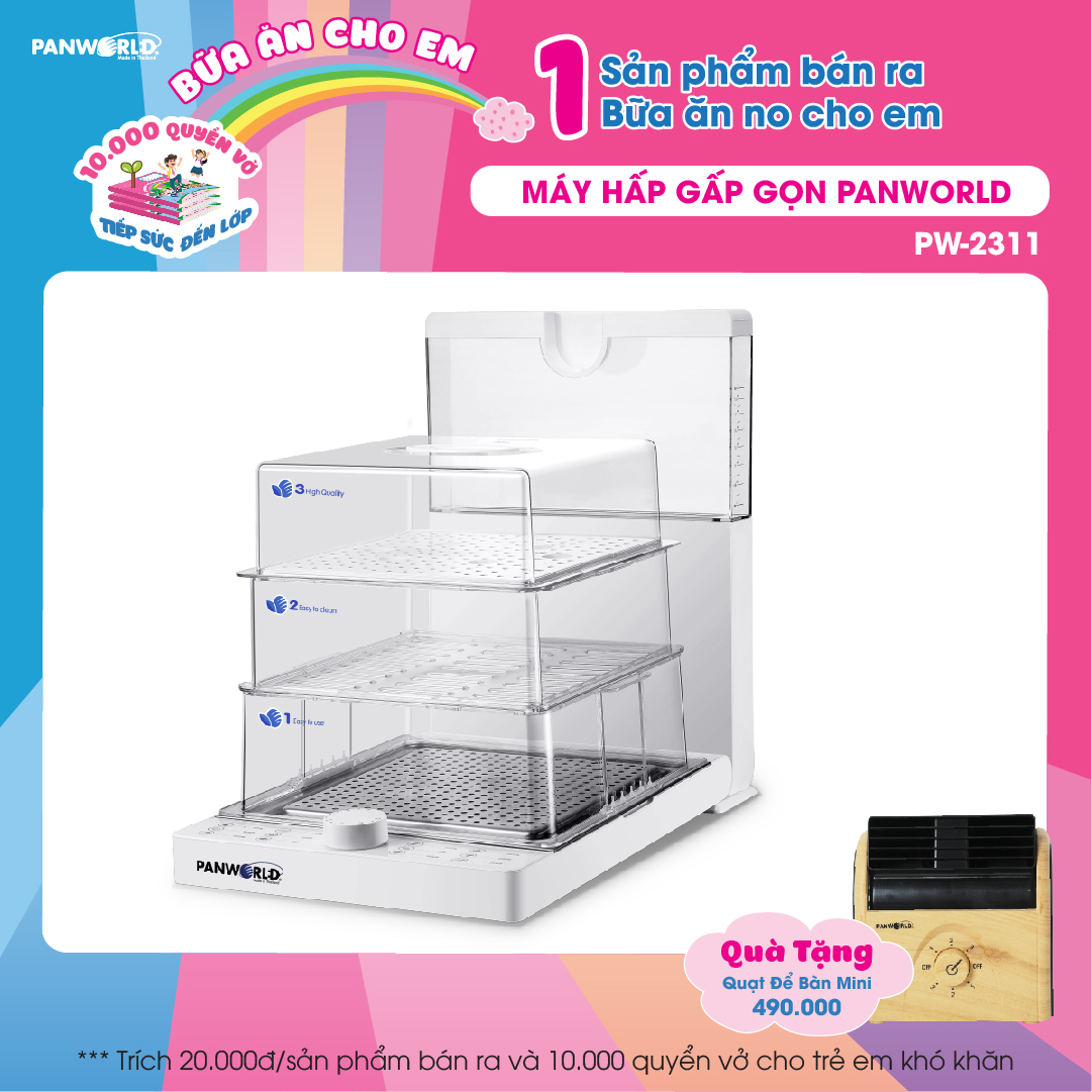 MÁY HẤP ĐIỆN GẤP GỌN PW-2311- HÀNG CHÍNH HÃNG