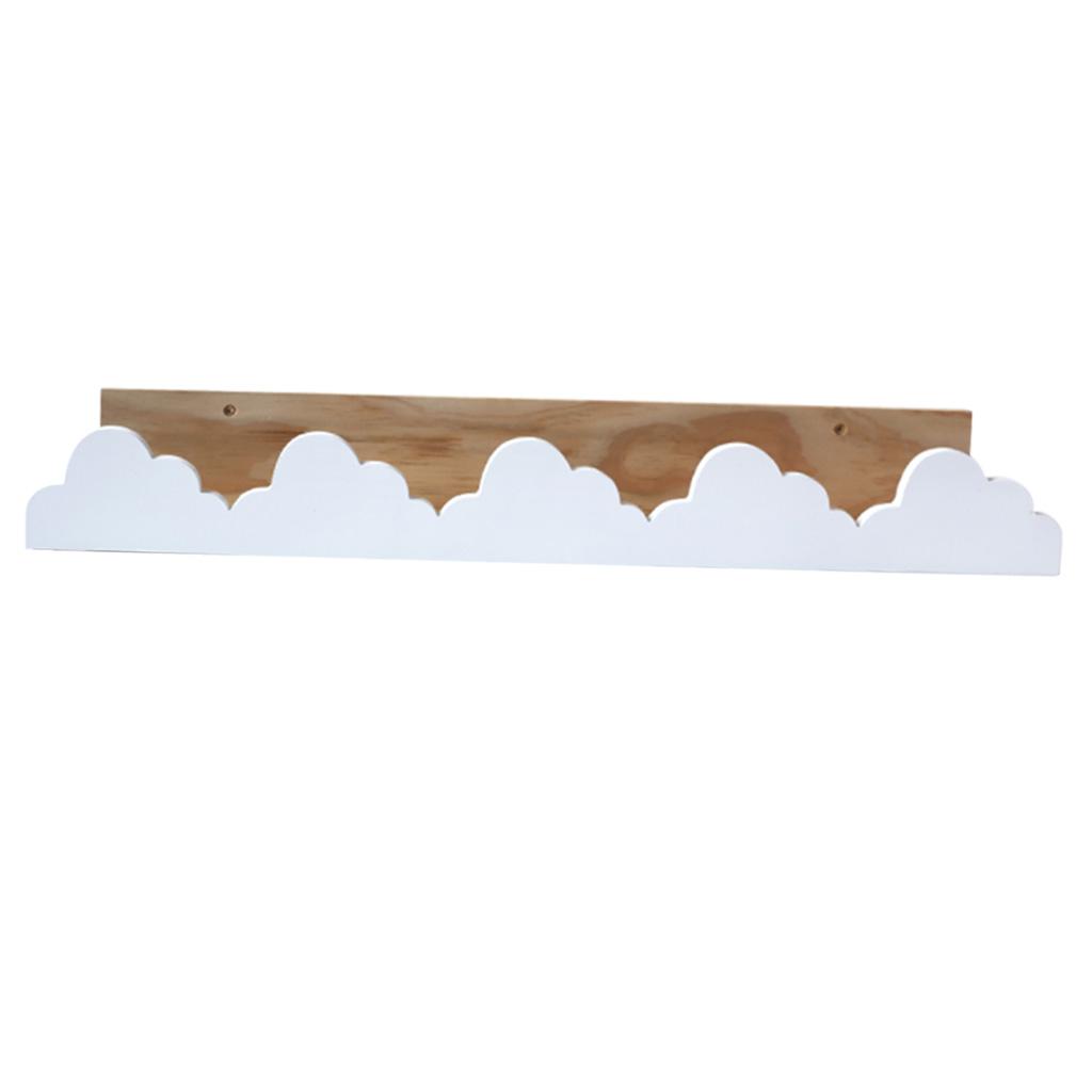 Cartoon Shaped Wooden Wall Shelf Display Rack Floating Shelves Bracket