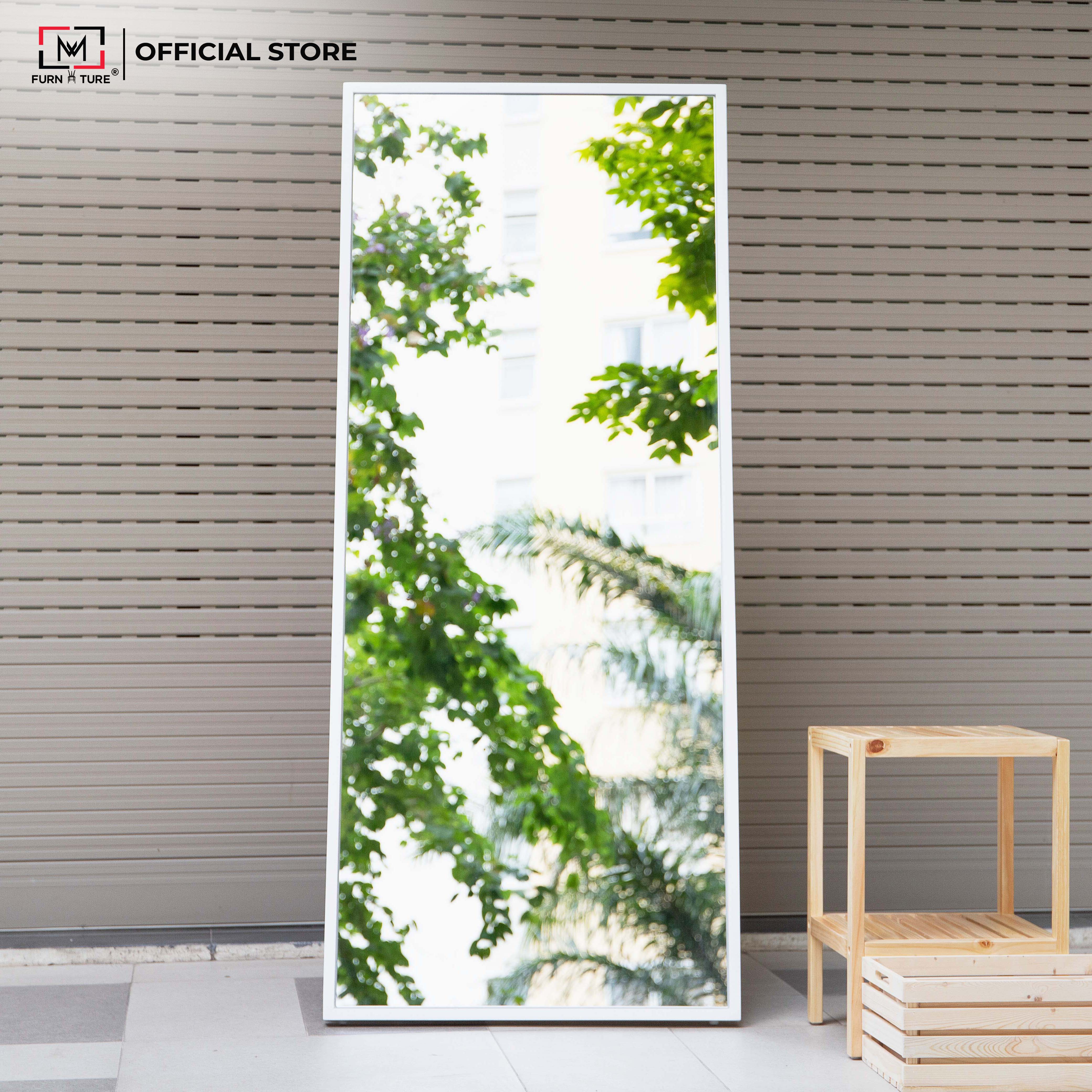 [SIZE70x1M7] GƯƠNG SOI TOÀN THÂN CÓ CHÂN ĐỨNG MÀU TRẮNG/ĐEN - STANDING MIRROR 70CM