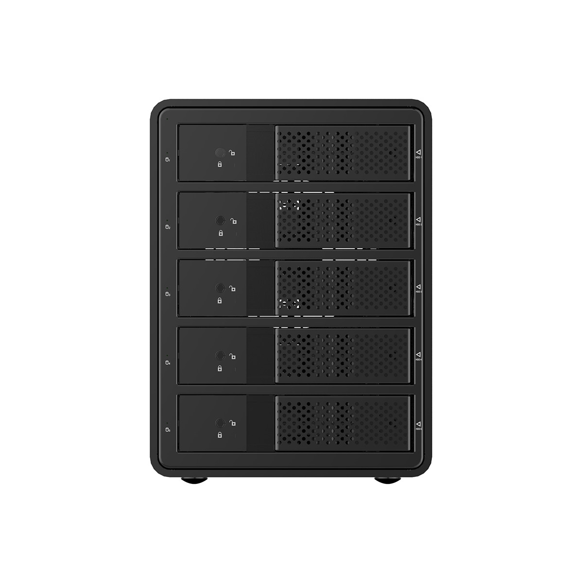 Hộp ổ cứng 3.5"" 5 khe cắm SATA 3 USB 3.0 Type B ORICO 9558U3-BK Hàng Chính Hãng