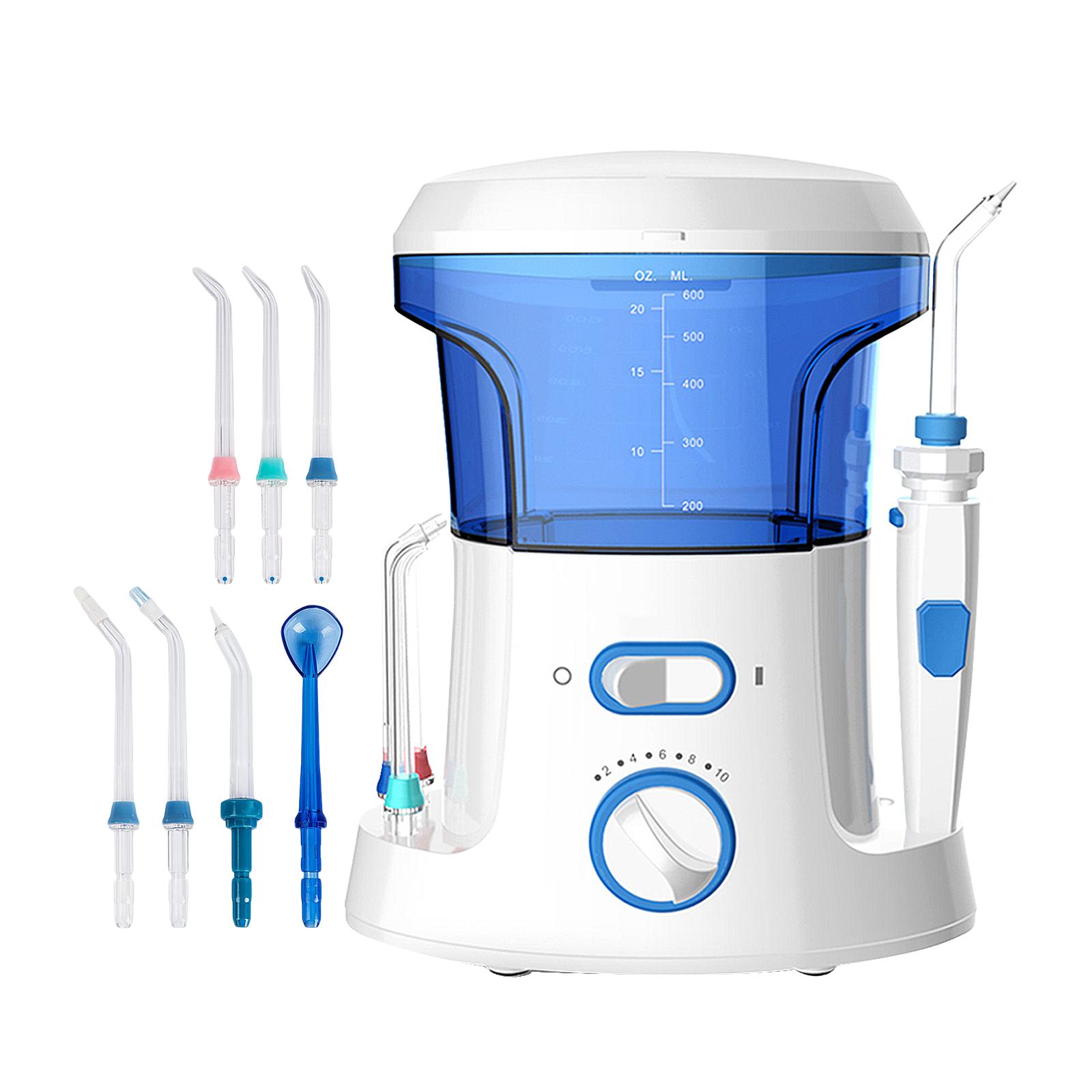 Máy Tăm Nước Điện Với Bình Chứa Nước 600Ml Không Thấm Nước 10 Mức Áp Suất