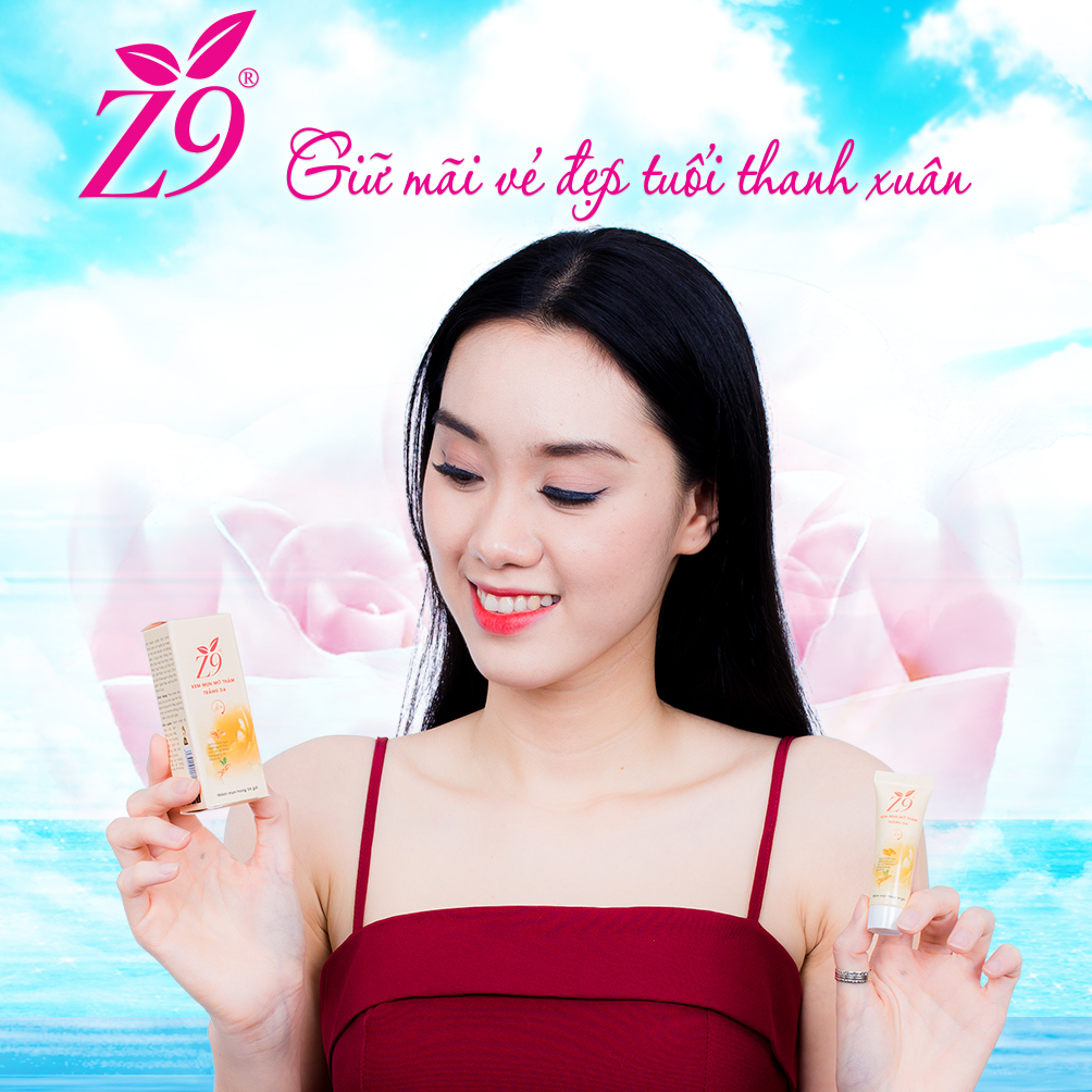 Kem mụn mờ thâm trắng da Z9 (hộp tuýp 8G)