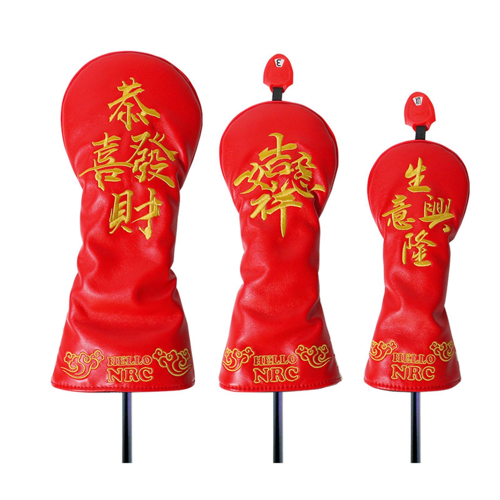 Deluxe Golf Club Head Cover Durable Waterproof Universal Golf Wood Headcover  No