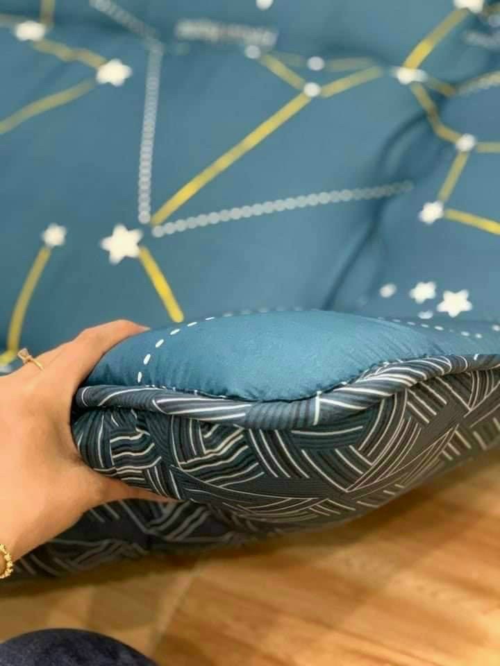 Nệm Topper Nhật Bản, Đệm Ngủ Trải Sàn Gấp Gọn Xuất Nhật, Dòng Cao Cấp, Kích Thước 1mx2m, 1m4x2m, 1m6x2m