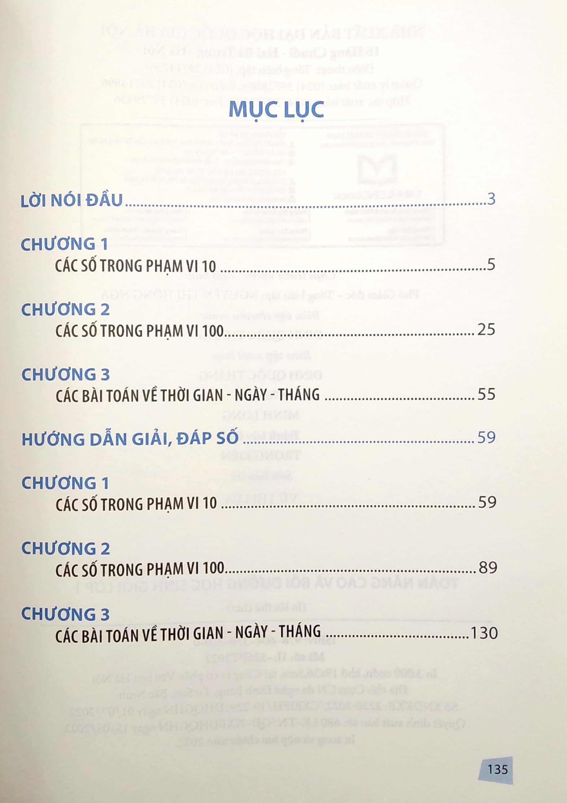 Toán Nâng Cao Và Bồi Dưỡng Học Sinh Giỏi Lớp 1 (Nâng Cao Kiến Thức Ngoài Chương Trình Lên Lớp)