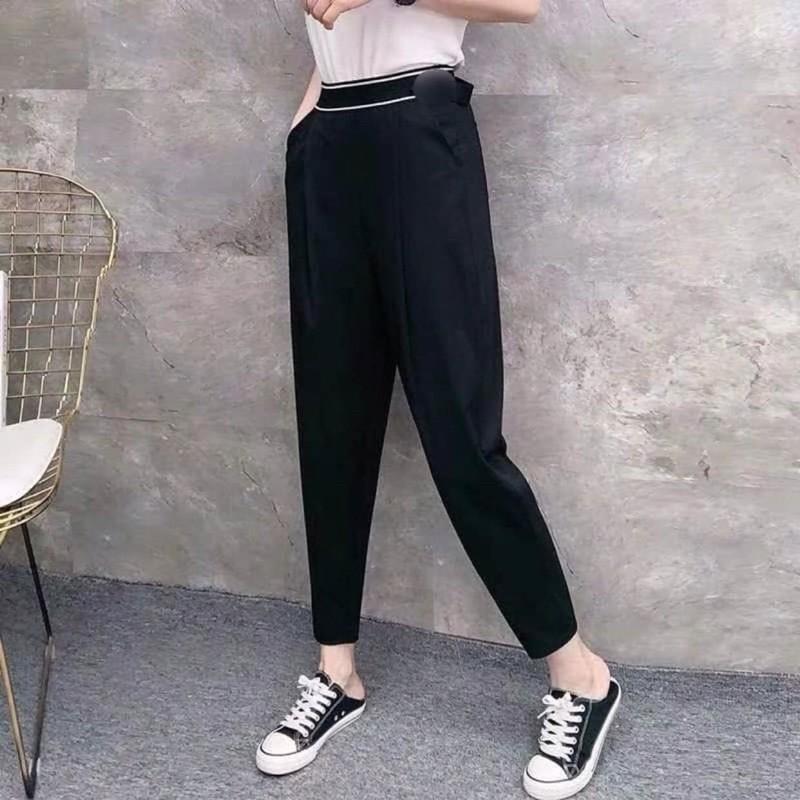 Quần baggy viền cạp