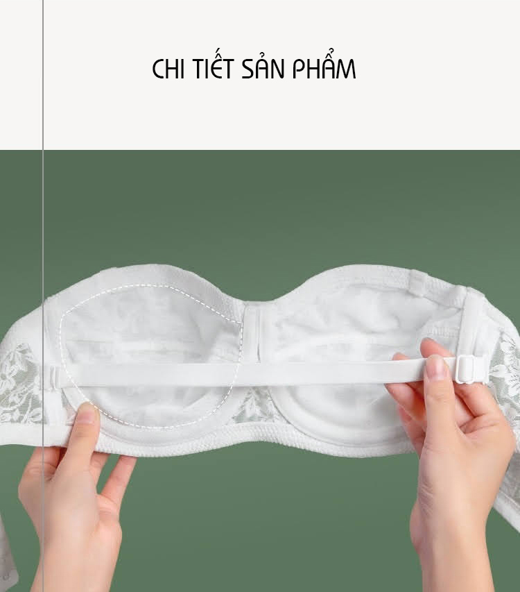 Áo Lót Nữ Ren Mềm Không Dây Không Đệm Có Gọng Chống Tụt Hàng Loại 1 B226