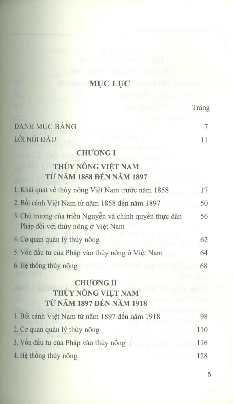 Thuỷ Nông Việt Nam Từ Năm 1858 Đến Năm 1945 (Sách Chuyên Khảo)
