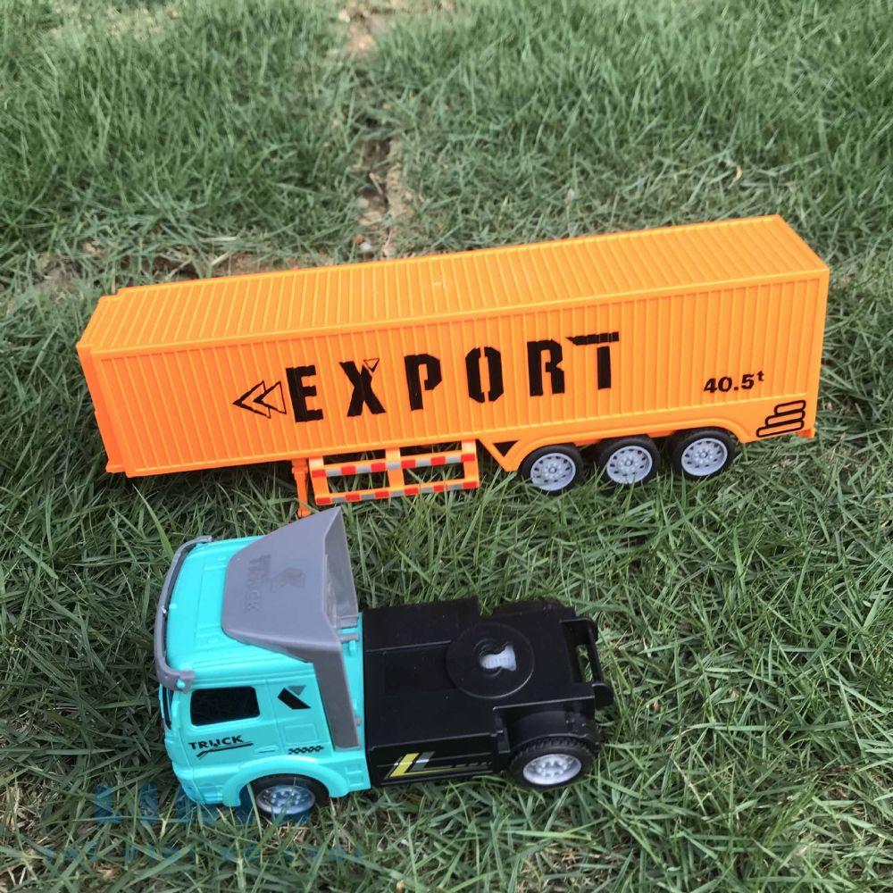 Xe container điều khiển từ xa, xe đồ chơi trẻ em điều khiển từ xa, mô phỏng chi tiết như bản gốc, chất liệu nhựa ABS