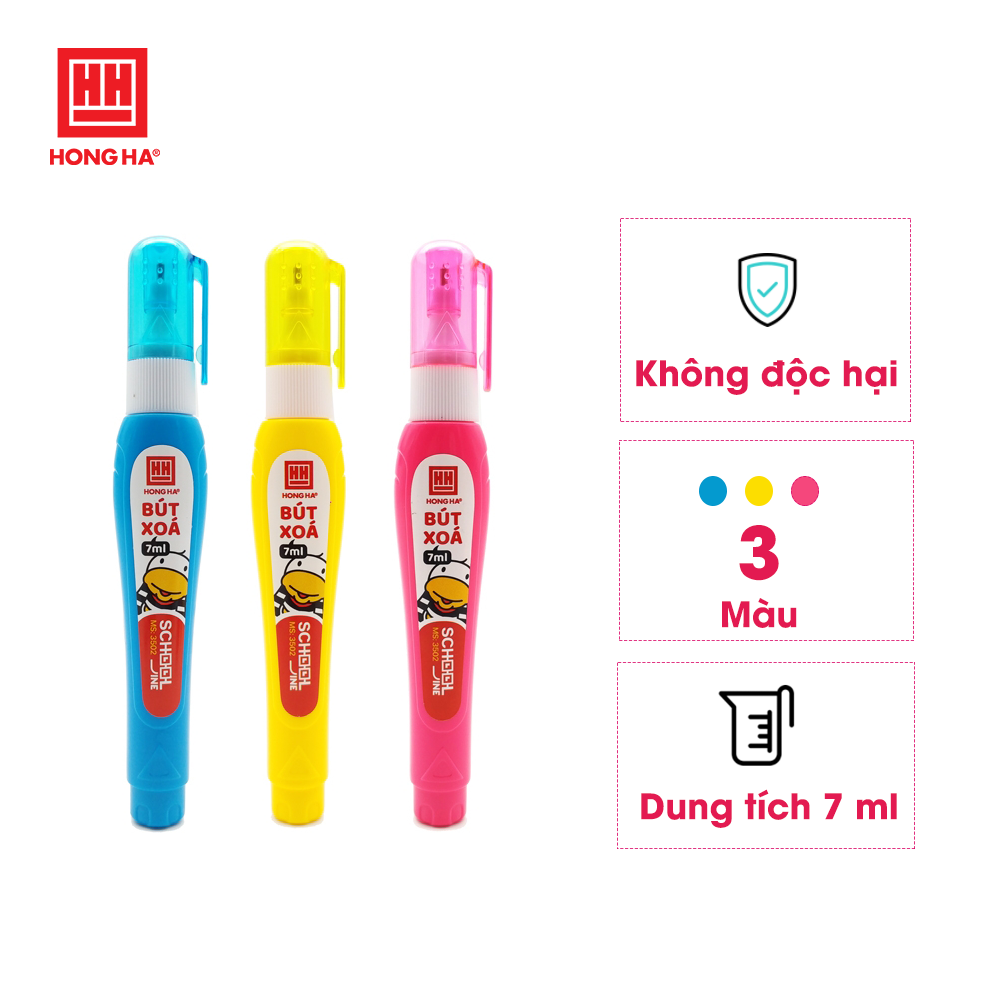 Combo 3 chiếc Bút xóa Hồng Hà CV-02 - 3502