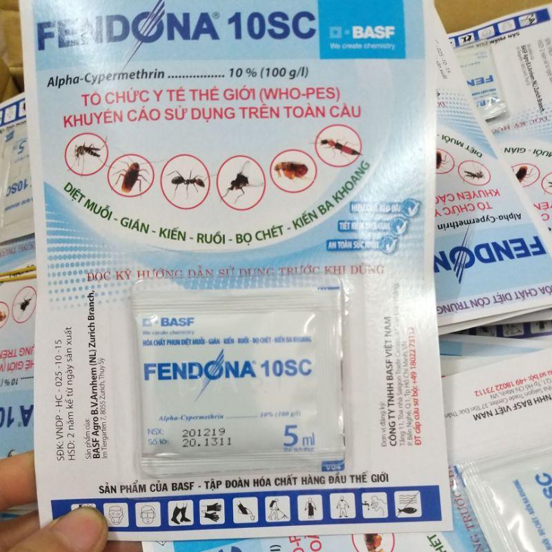 Thuốc diệt - Muỗi, Gián, Kiến Côn trùng Hiệu quả không ngờ- Gói FENDONA 10SC 5ml