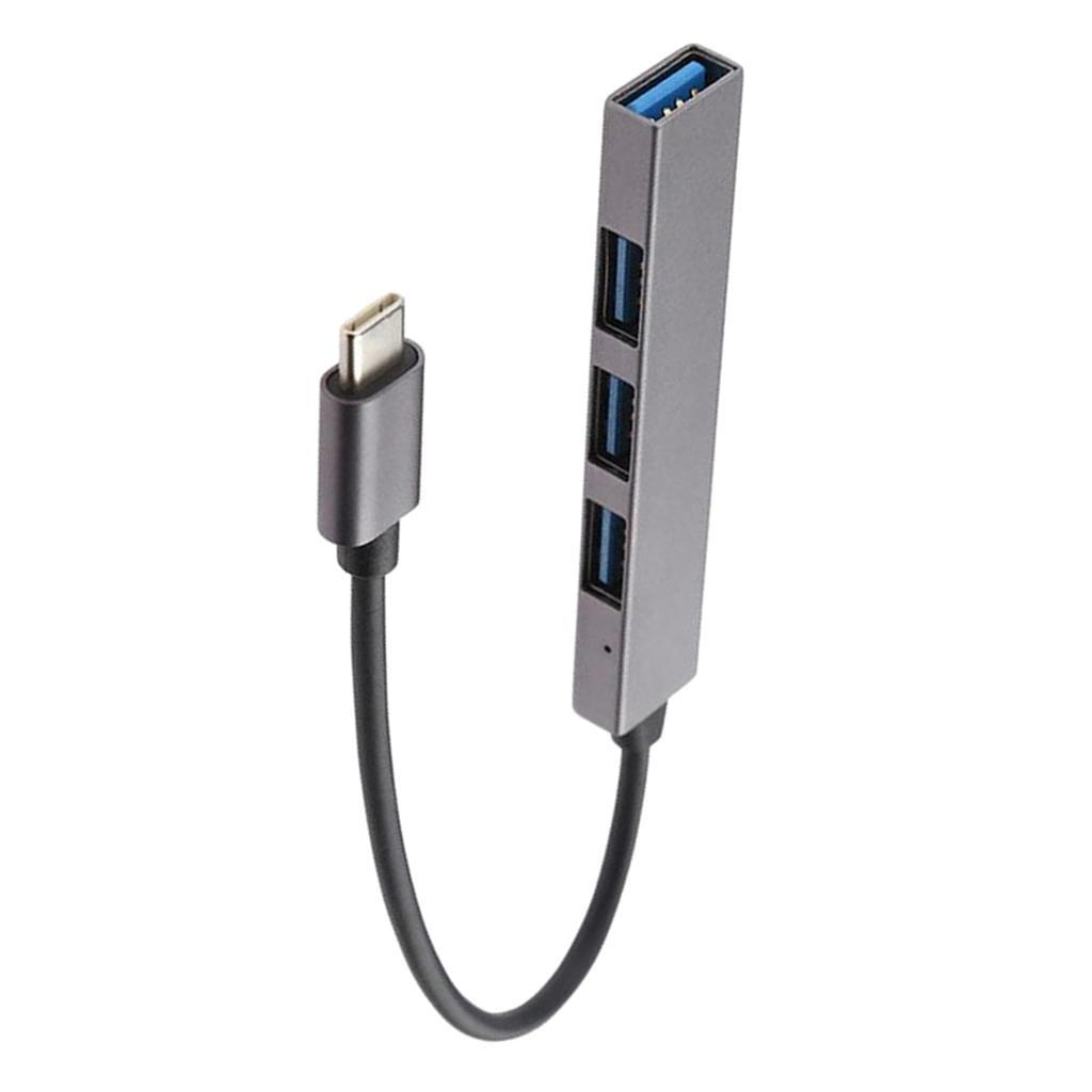 Premium Aluminum 4 Port to USB 3.0 Type C Hub for iMac MacBook Pro Laptop