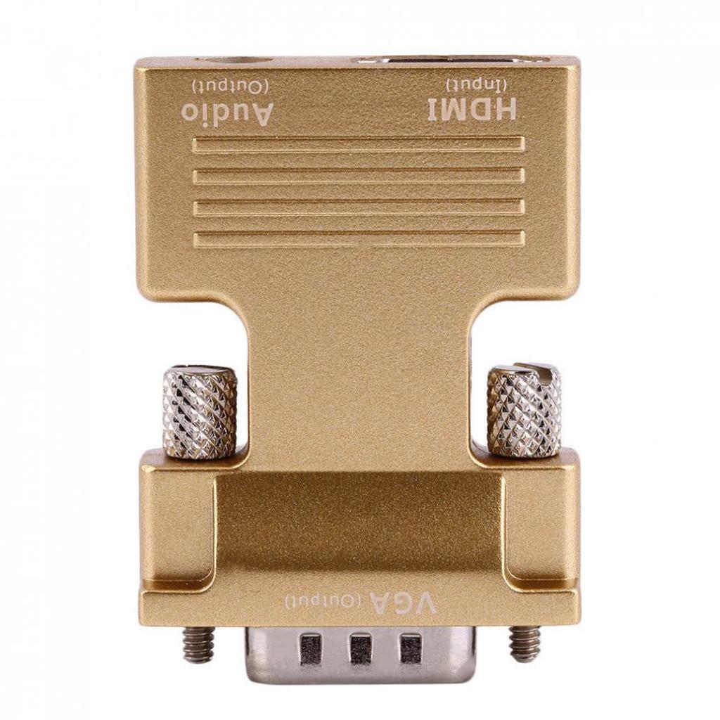 Female to VGA Male Converter Audio Adapter Support 1080P Signal Output