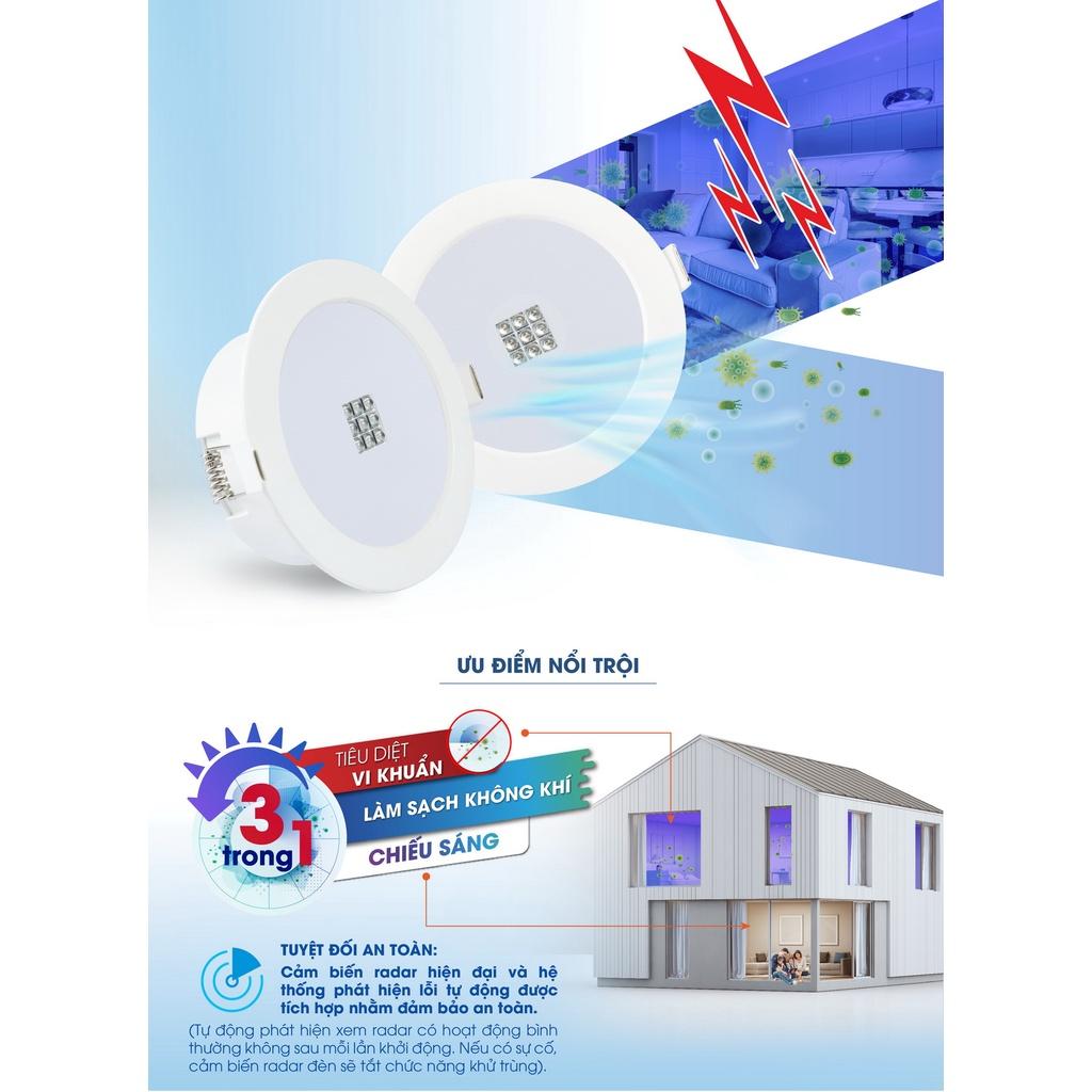 Đèn LED Rạng Đông Âm trần Downlight UV 90/7W Model: AT21.UV 90/7W