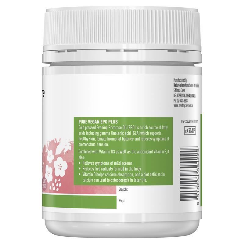 Healthy Care Pure Vegan EPO 60 Capsules