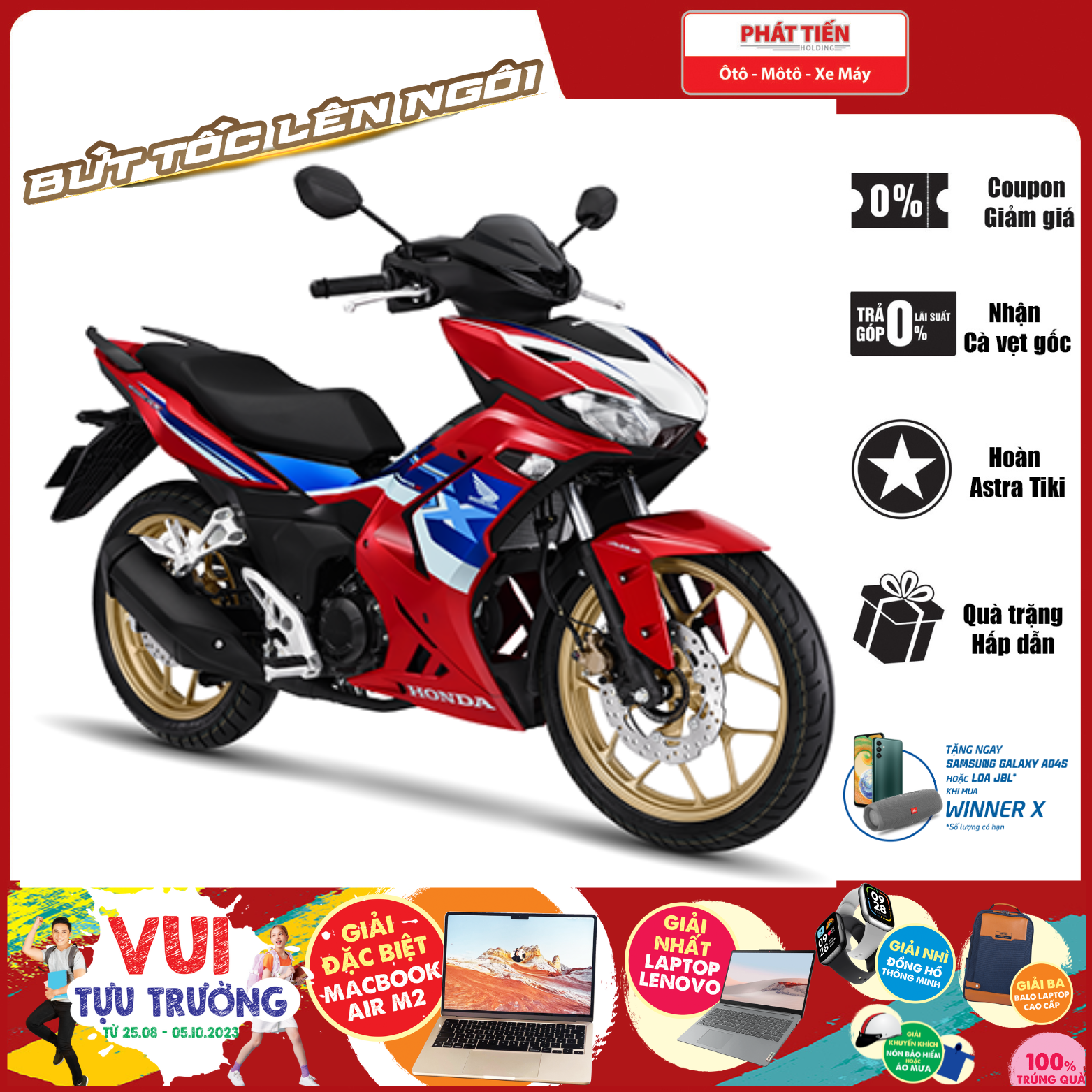 XE WINNER X 2023 THỂ THAO SMART KEY PHANH ABS