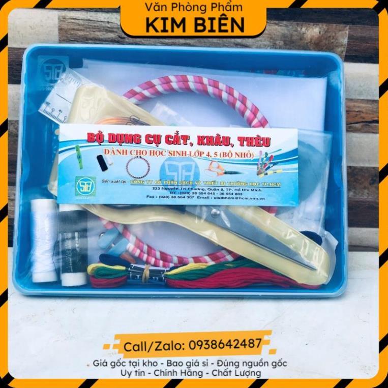 ️sỉ vpp,sẵn hàng️ Bộ dụng cụ cắt, khâu, thêu(bộ nhỏ) lớp 4-5 - VPP Kim Biên