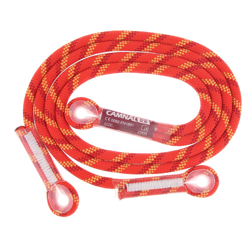 10.5mm Rock Climbing Nylon Pre-sewn Eye-to-Eye Prusik Loop Cord Rope 80cm