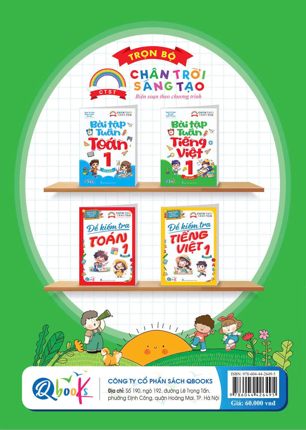 Bài Tập Tuần Tiếng Việt Lớp 1 - Cả Năm - Chân Trời Sáng Tạo - Bản Quyền