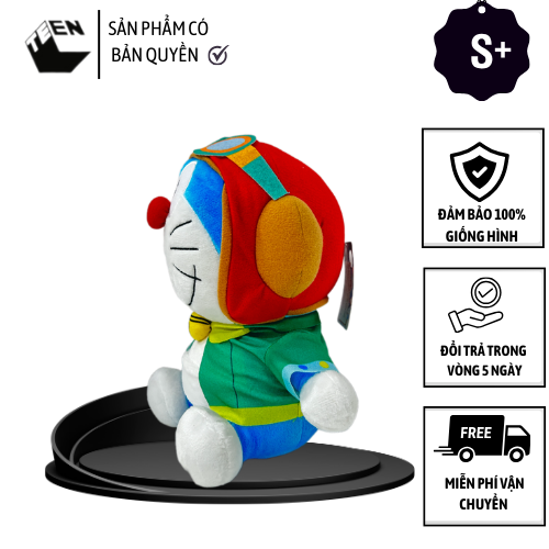 Thú bông Doraemon phim Nobita và Vùng Đất Lý Tưởng Trên Bầu Trời 2023 size S+ - Sản Phẩm Có Bản Quyền, Phân Phối Bởi Teenbox