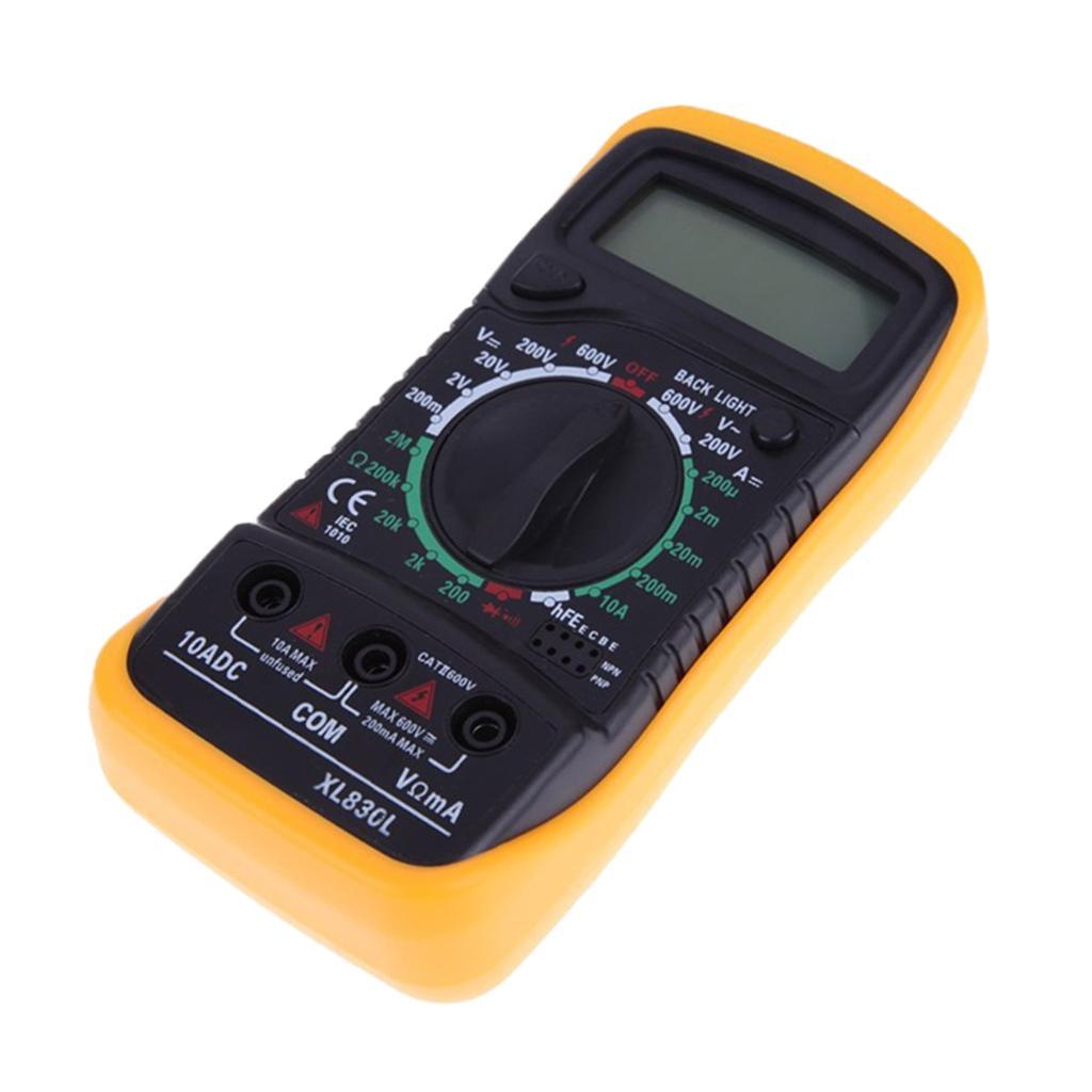 Digital Multimeter XL830L AC DC OHM Meter Voltage Tester Ammeter Circuit Checker