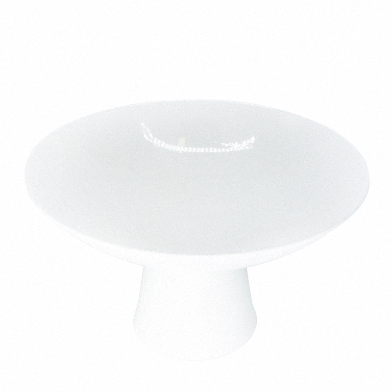 DĨA SỨ TRÒN CÓ CHÂN ĐẾ Q'TESSENCE 24CM