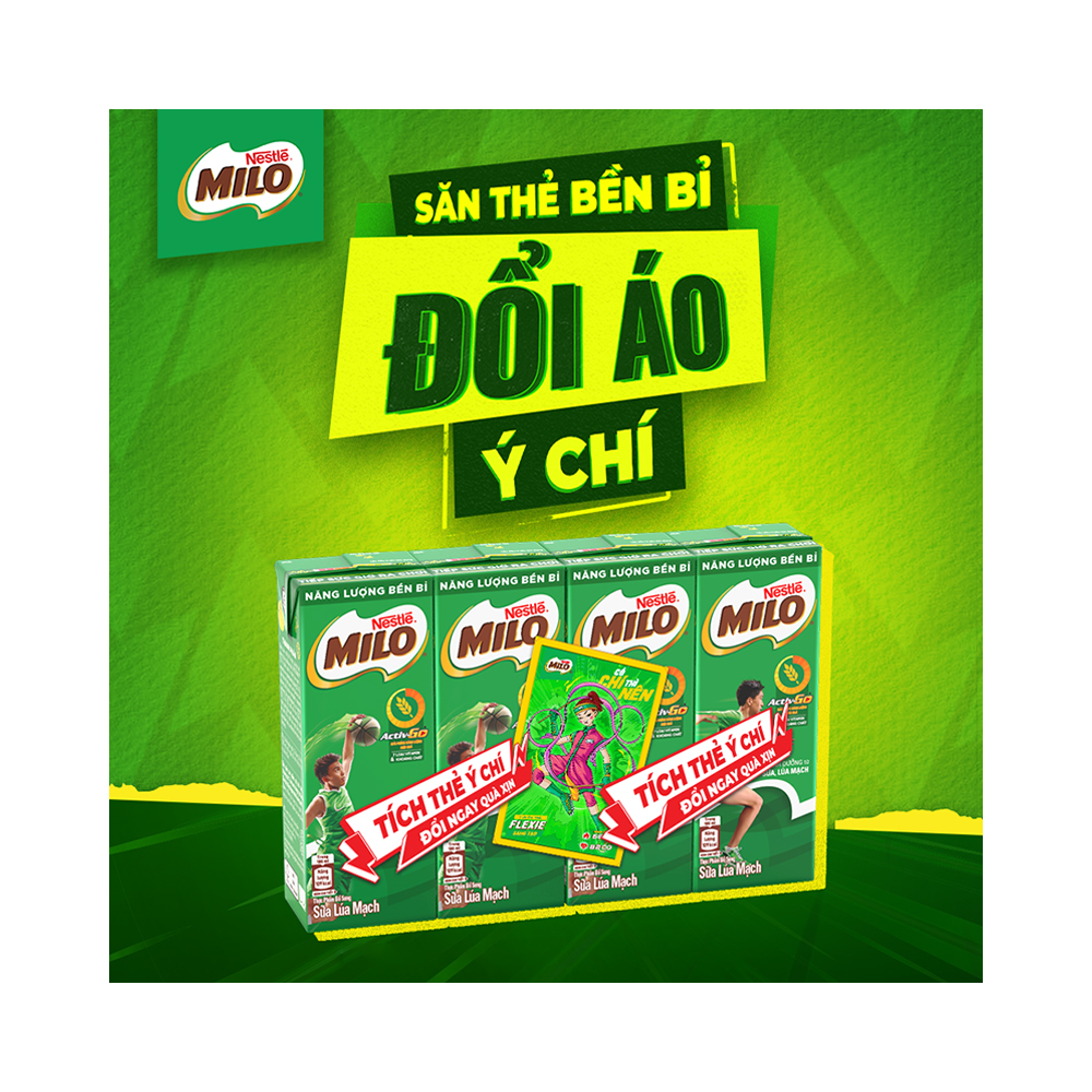 Thùng 48 Hộp Sữa Nestlé MILO Nước (180ml / Hộp)