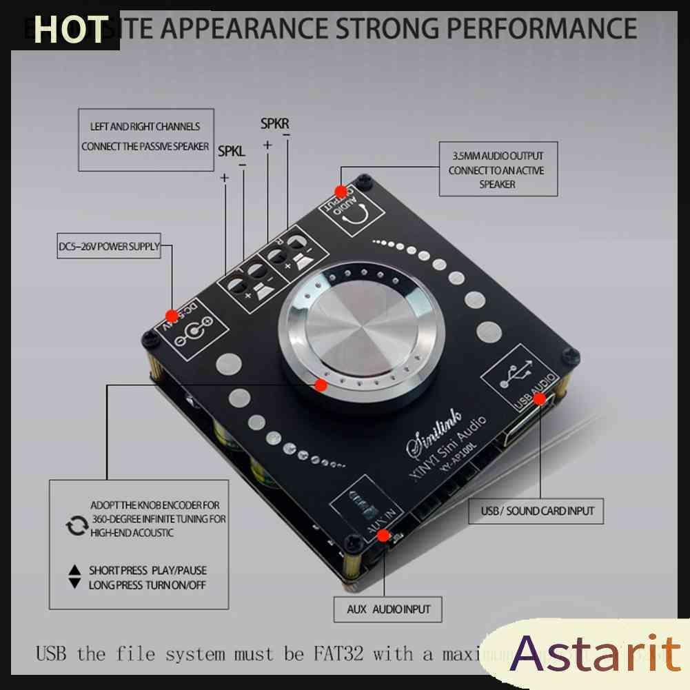 Bảng Mạch Khuếch Đại Âm Thanh Kỹ Thuật Số Kênh 2.0 XY-AP100L 100Wx2