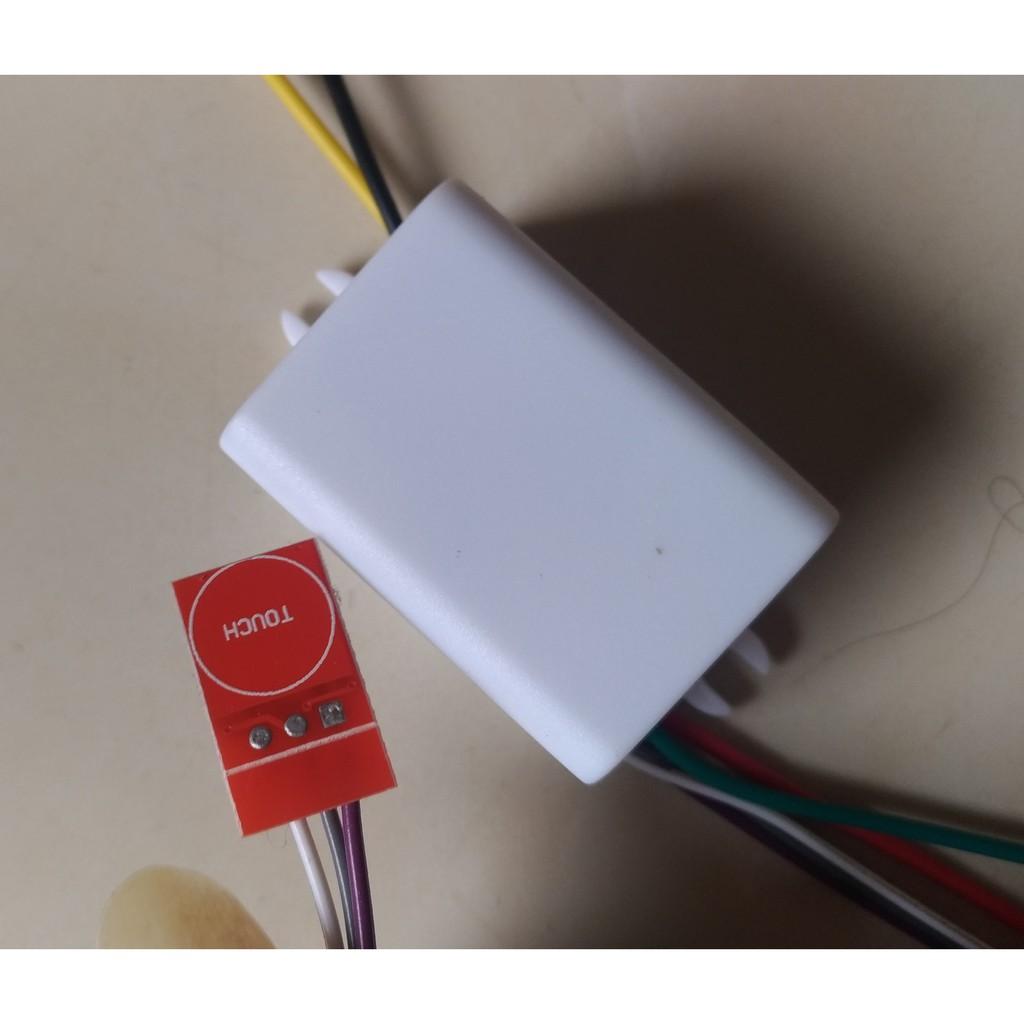 Mạch bật tắt đèn xe máy cảm ứng xuyên nhựa kèm passing 3s loại tốt hàng cao cấp
