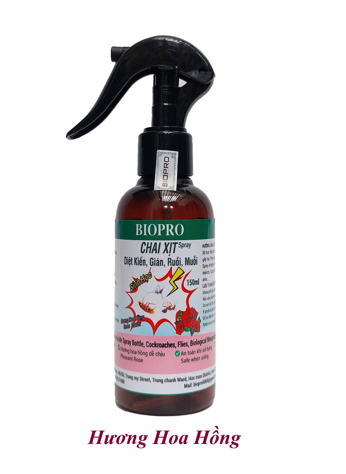Chai xịt diệt kiến diệt gián ruồi muỗi Sinh học Biopro Chai 150ml Diệt sạch côn trùng gây hại An toàn Hiệu quả Sx tại VN