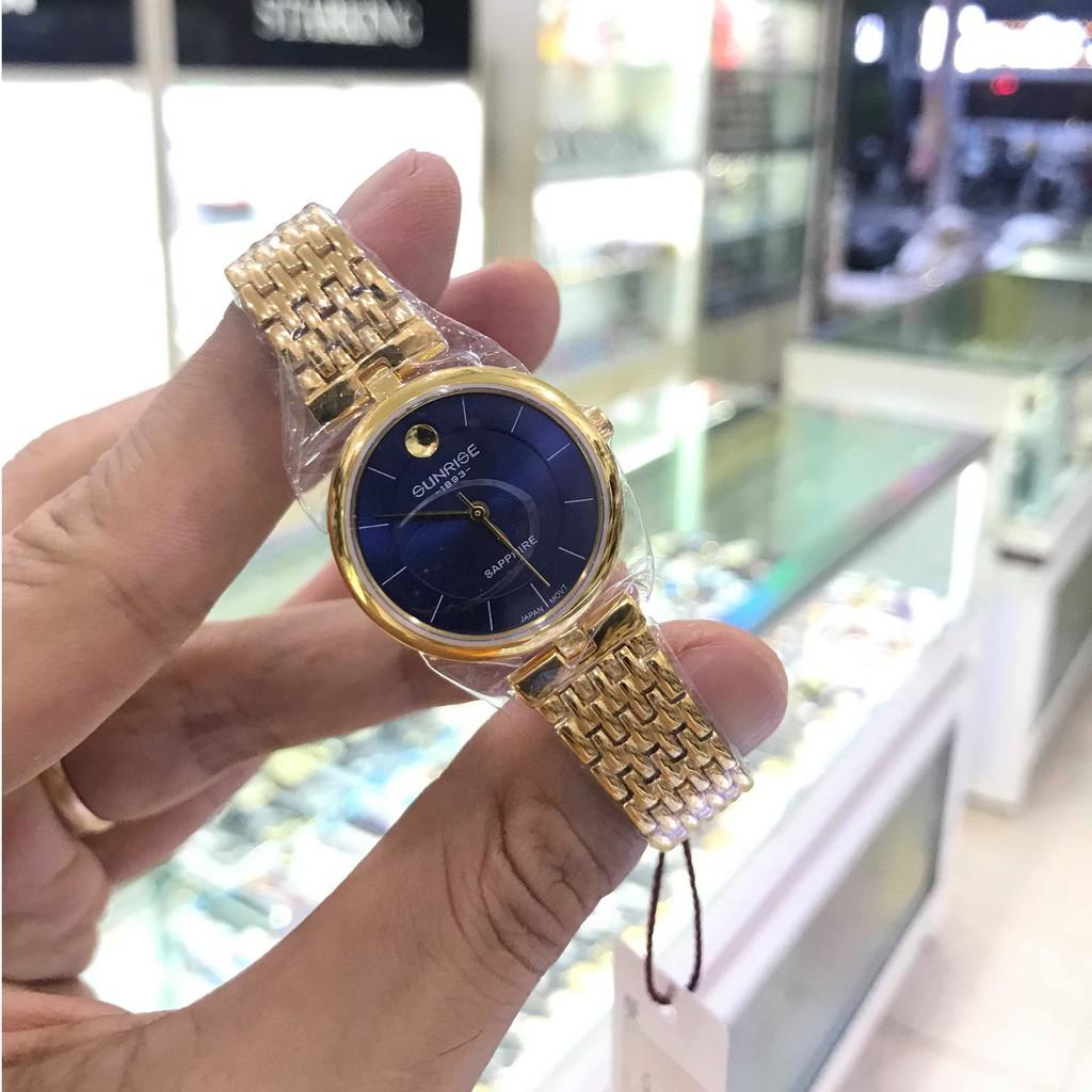 Đồng hồ nữ SUNRISE 9967AA siêu mỏng, full hộp chính hãng, Kính Sapphire chống xước