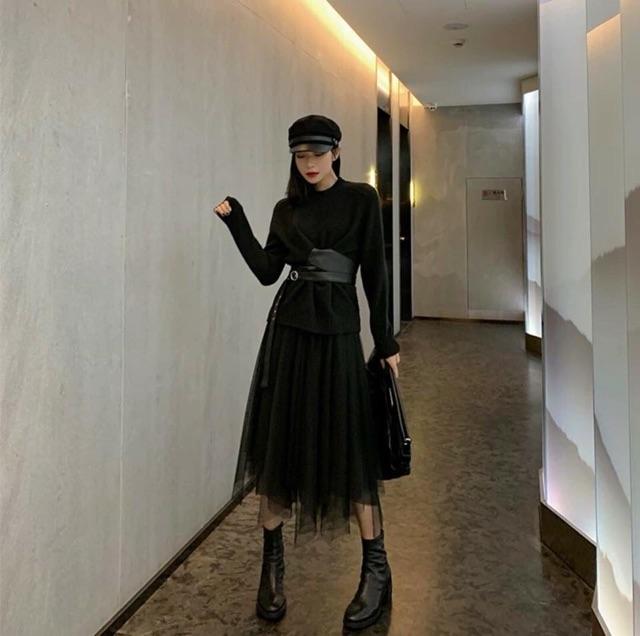 CHÂN VÁY LƯỚI ĐUÔI NHỌN