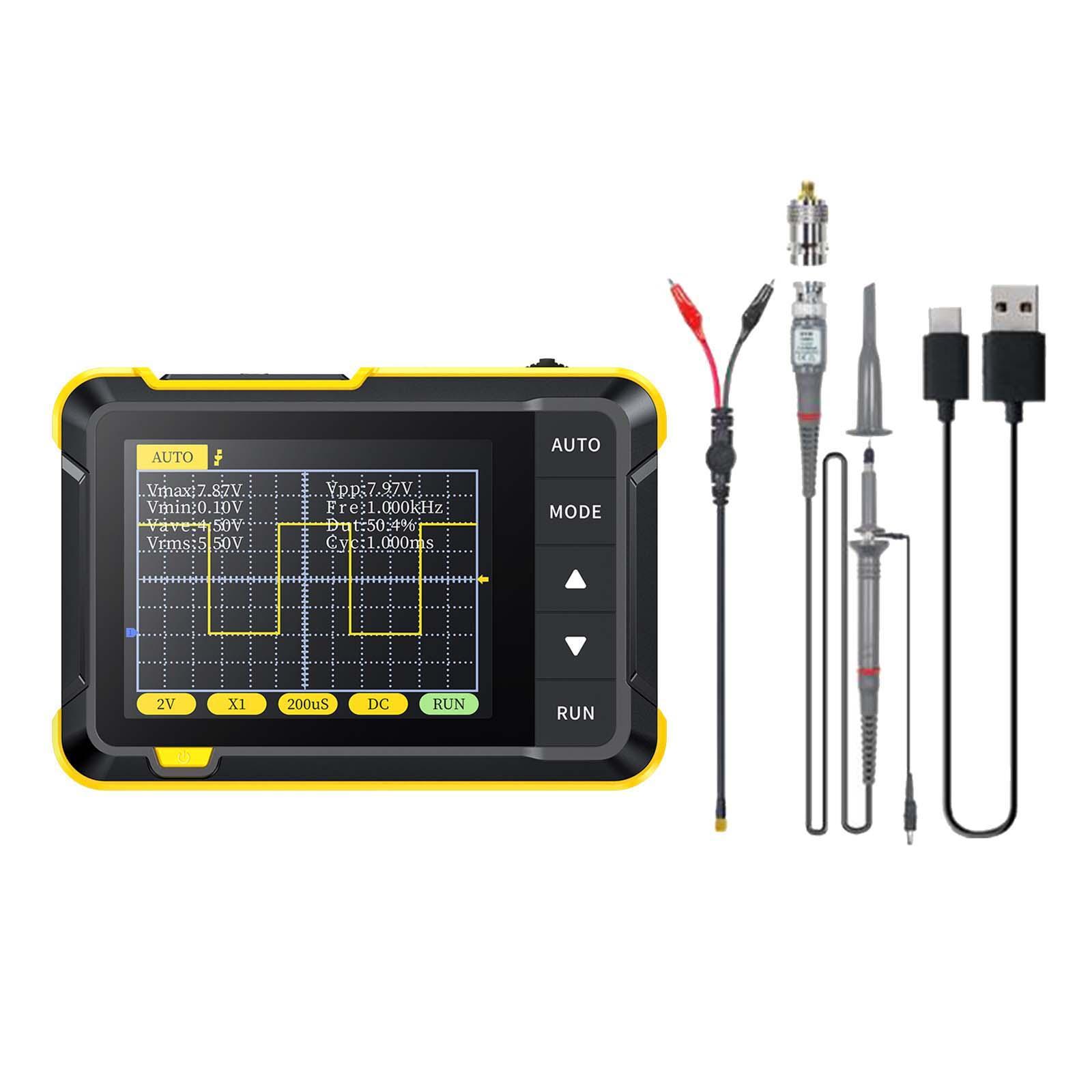 Handheld Digital Oscilloscope 200KHz 400V for Electronic Repair DIY Teaching