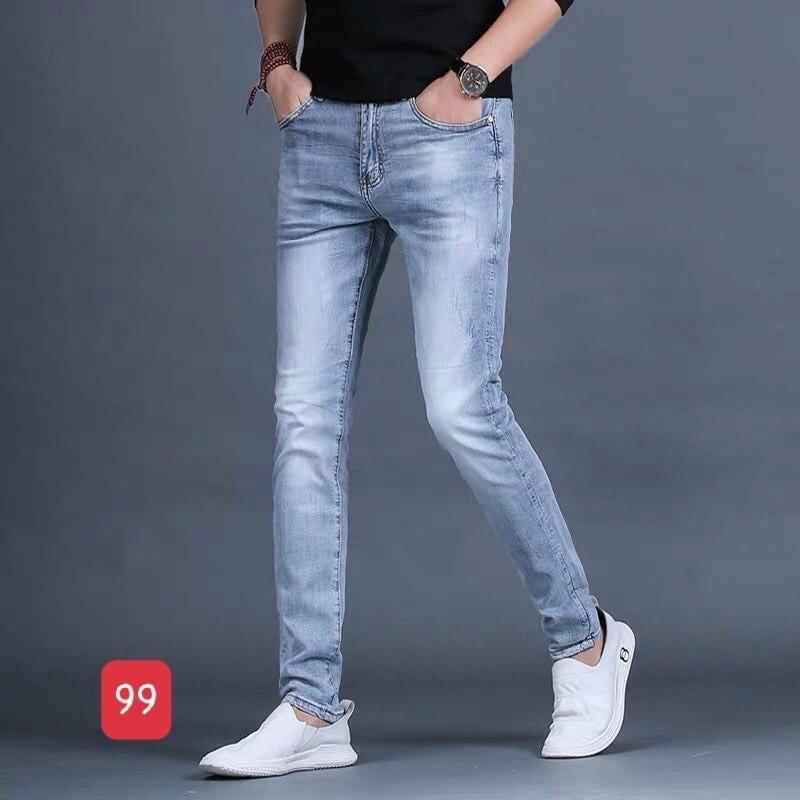 Quần Jeans Nam màu xanh King168, kiểu dáng mới năng động mẫu HD11