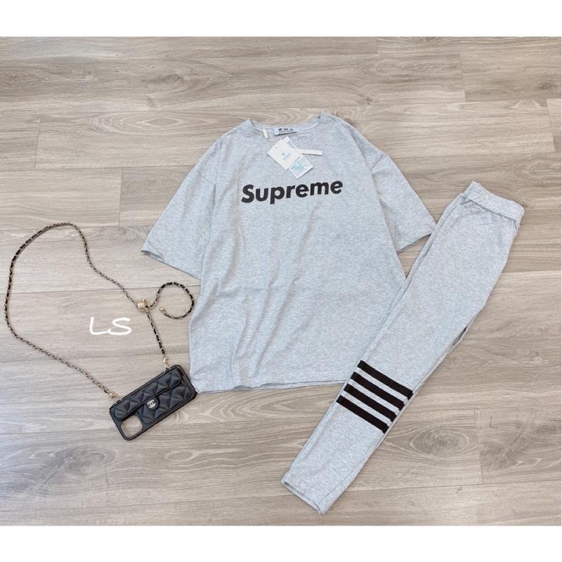 SET ÁO PHÔNG RỘNG LEGGING SỌC SIÊU ĐẸP