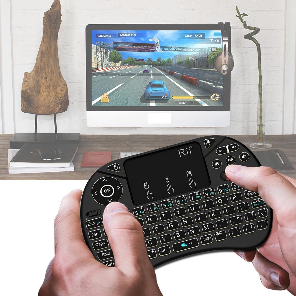 Đảm bảo chất lượng X8 mới 2.4G chuột bay Pháp bàn phím mini không dây i8 nâng cấp máy tính để bàn bàn phím có đèn nền