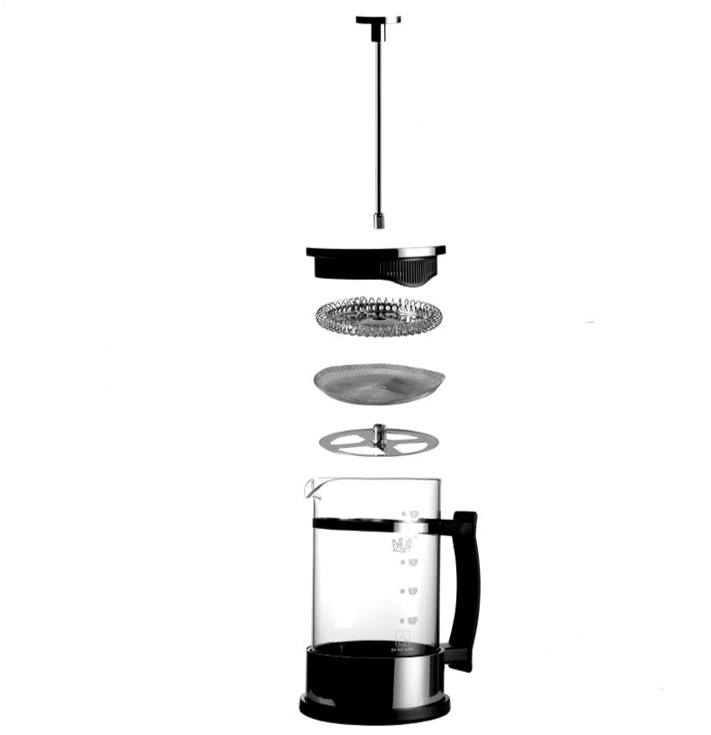 Ấm pha trà Espresso kiểu Pháp French Press Glass Coffee Maker