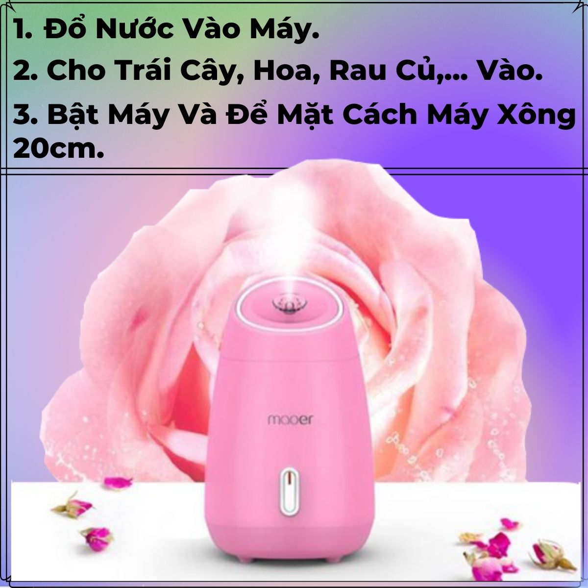 Máy Xông Da Mặt Thảo Dược, Hoa Quả Tươi Tự Động Giúp Khuếch Tán Tinh Dầu Tạo Ẩm Và Làm Đẹp Da, Giúp trẻ Lâu Hơn