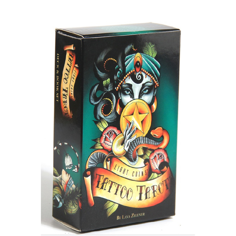 Bài Tarot Eight Coins Tattoo Tarot 82 Lá Bài Tặng Đá Thanh Tẩy