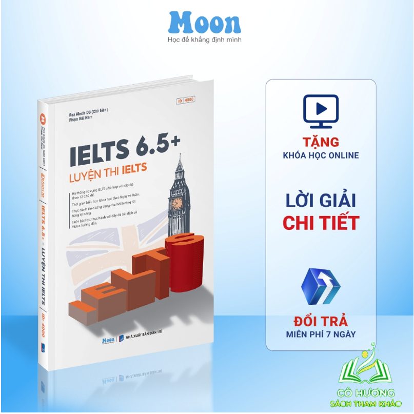 IELTS 6.5 - sách luyện thi ielts 6.5+, học tiếng anh 4 kỹ năng