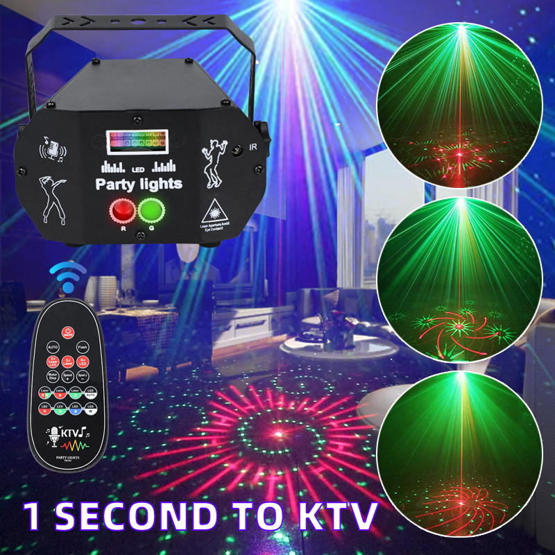 Đèn Laser chớp Led 60 trong 1 đèn sân khấu vũ trường phòng karaoke KTV